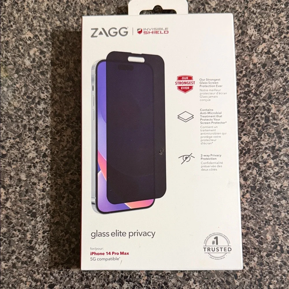 ZAGG InvisibleShield Privacy Screen for iPhone 14 Pro Max - Black brand new